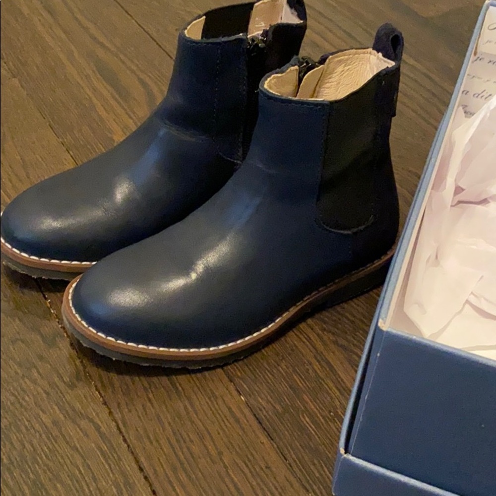 Jacadi boys boots navy worn once.
